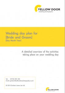 free wedding day plan